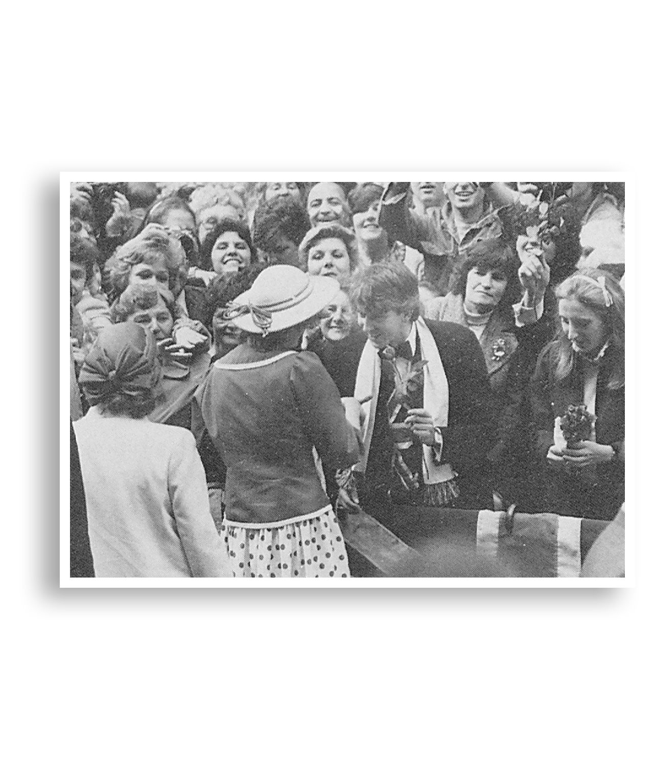 Trinity College Royalist Society meet Princess Diana in Burke Street Mall