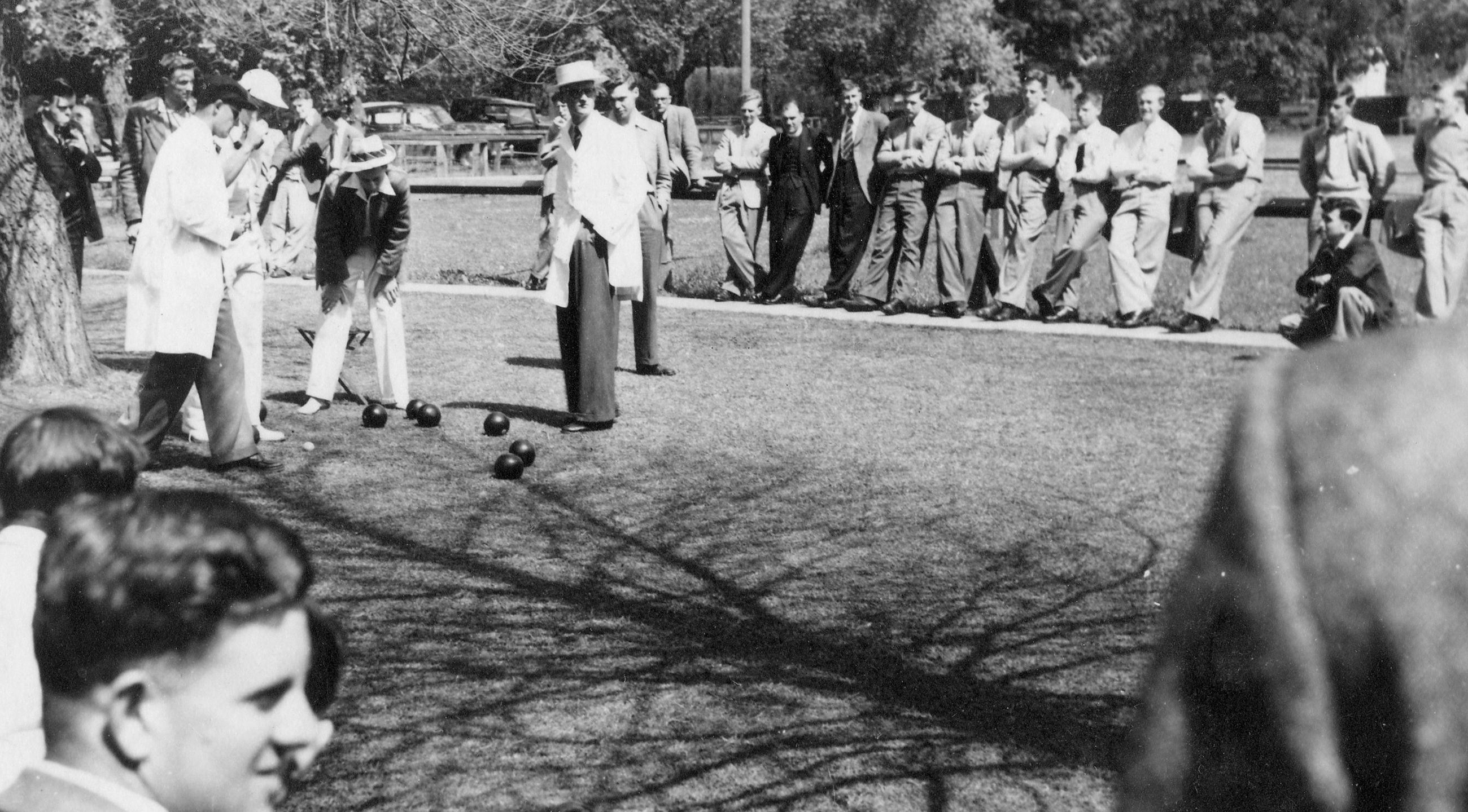 Trinity College, lawn bowls, 1950s