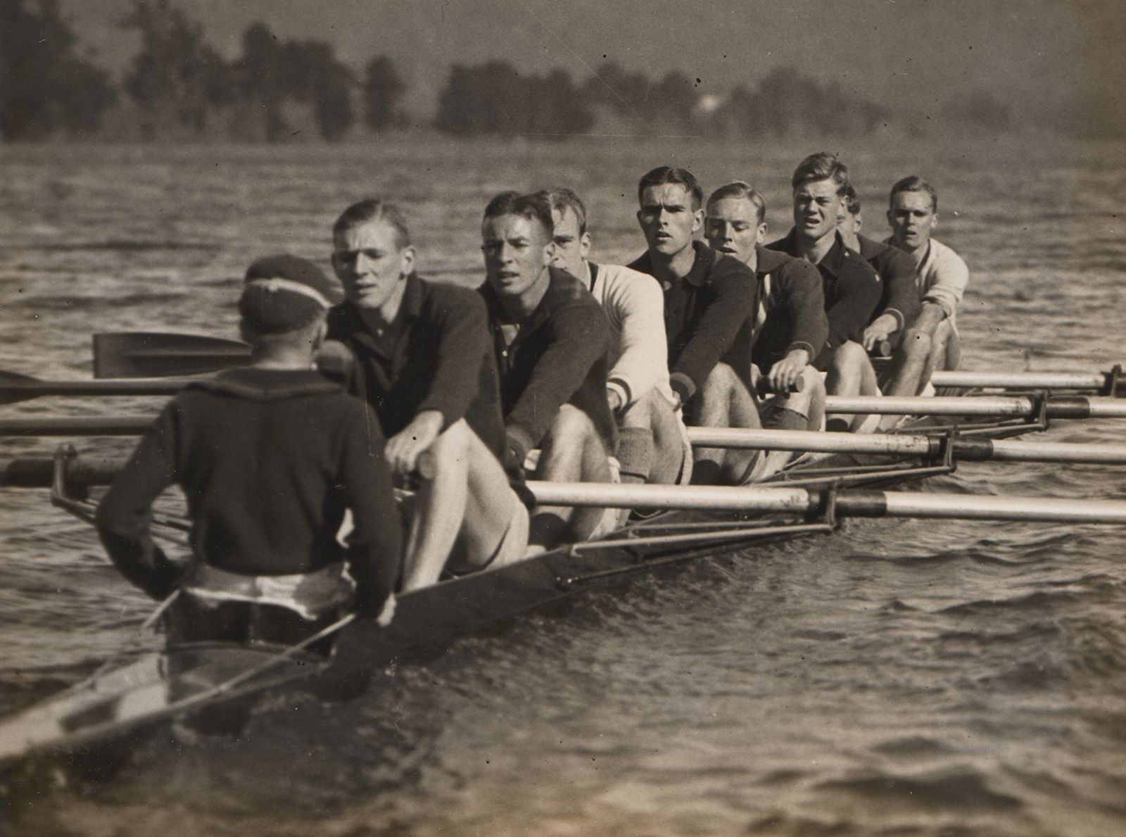 Trinity College rowing crew, Penrith, 1933