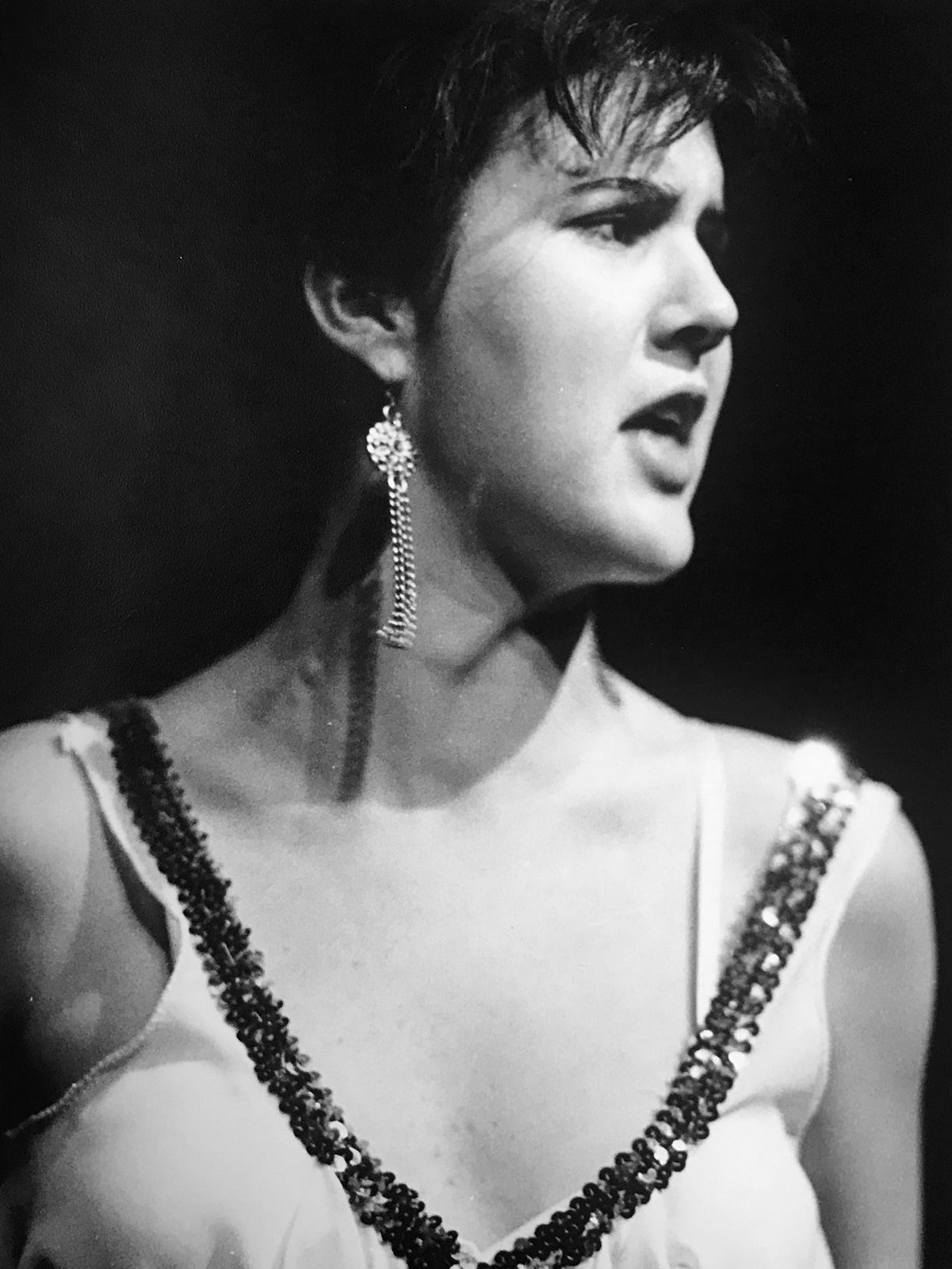 Jane Exell (TC 1989) in the lead role of Cleopatra, in the college production of Antony and Cleopatra, 1991.