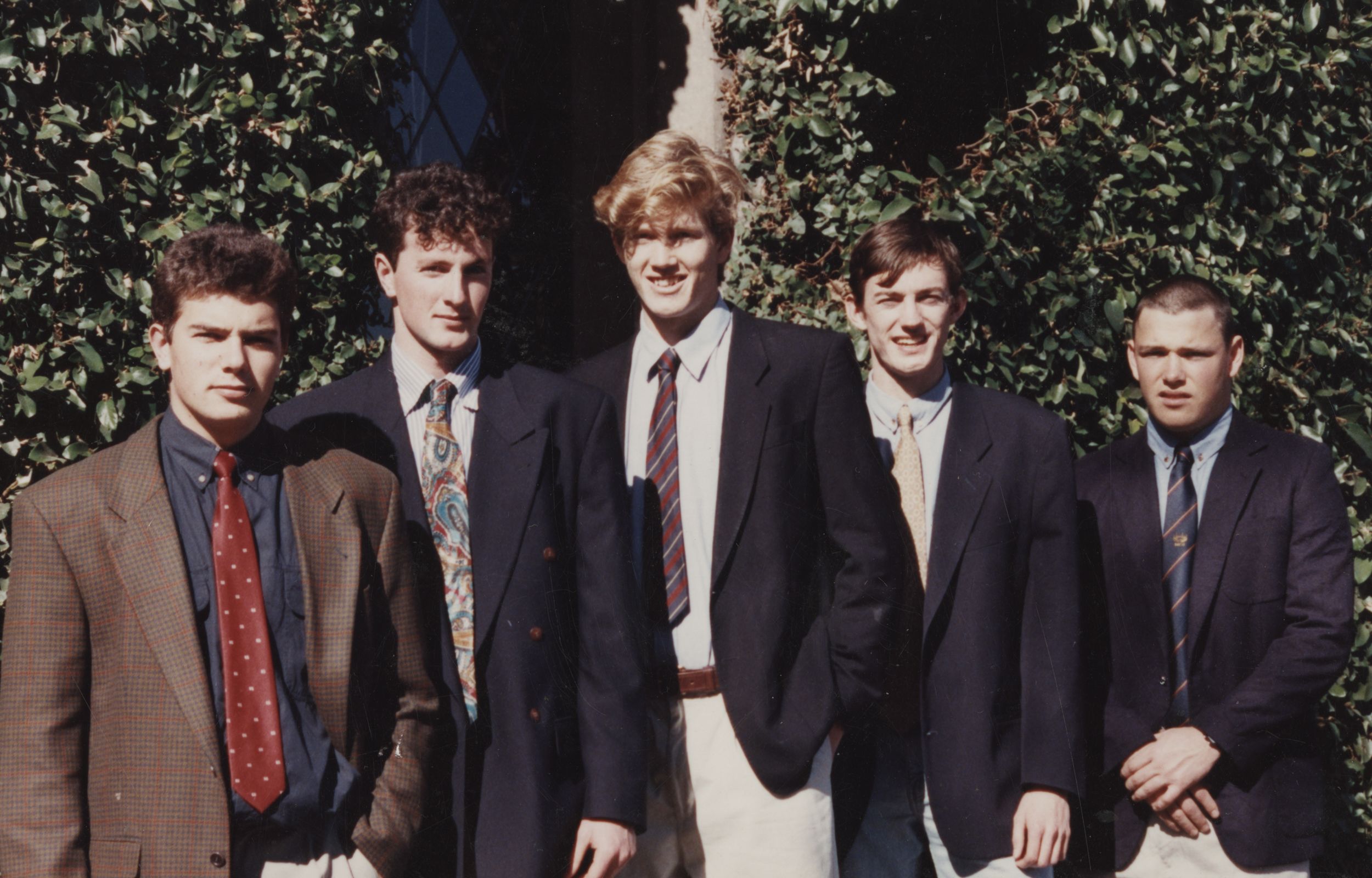 Stylish in ties and jackets, the 1993 table tennis team representing one of Trinity's less prominent sporting endeavours.