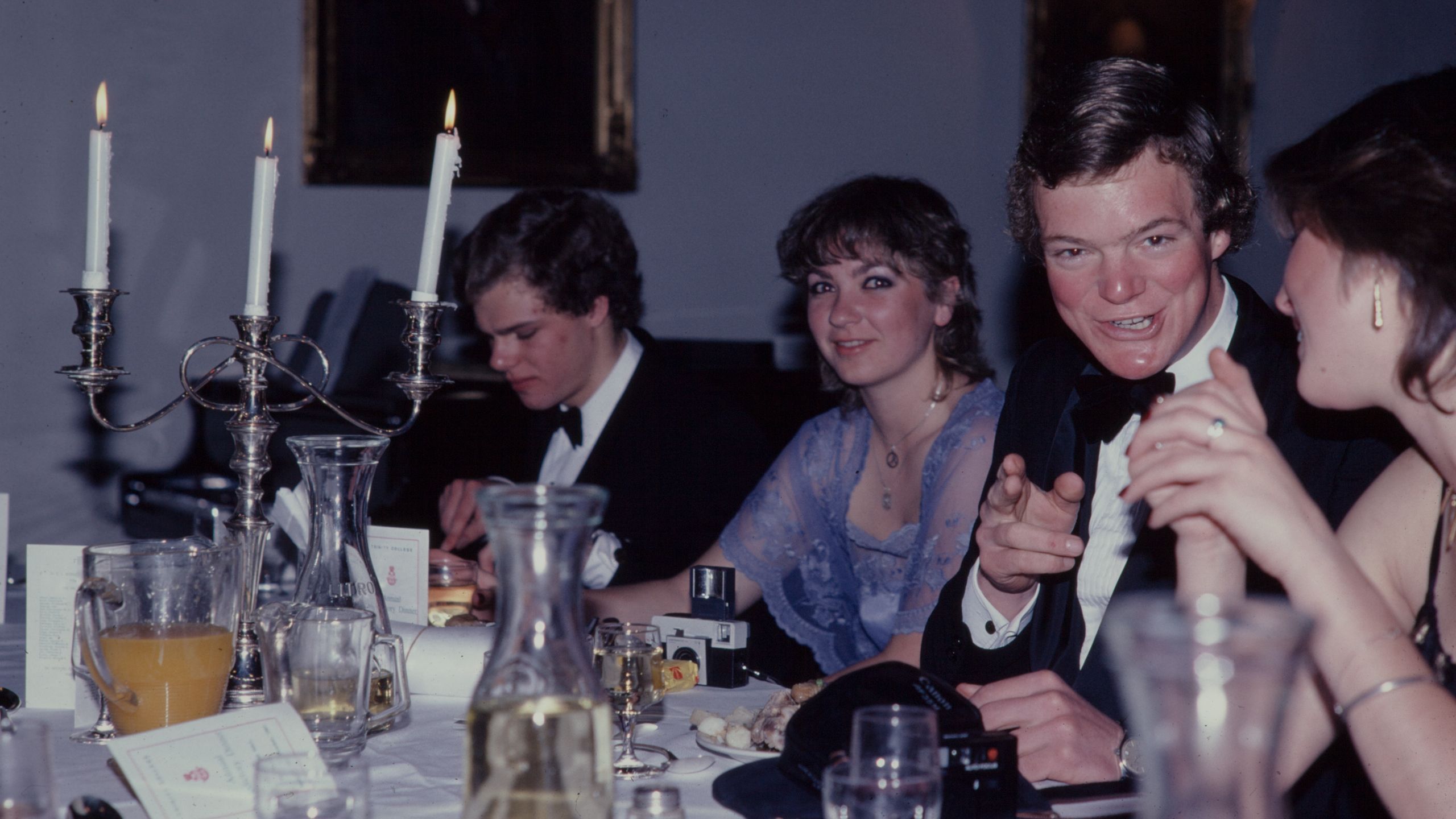 Black tie dinner, Trinity College, 1980s