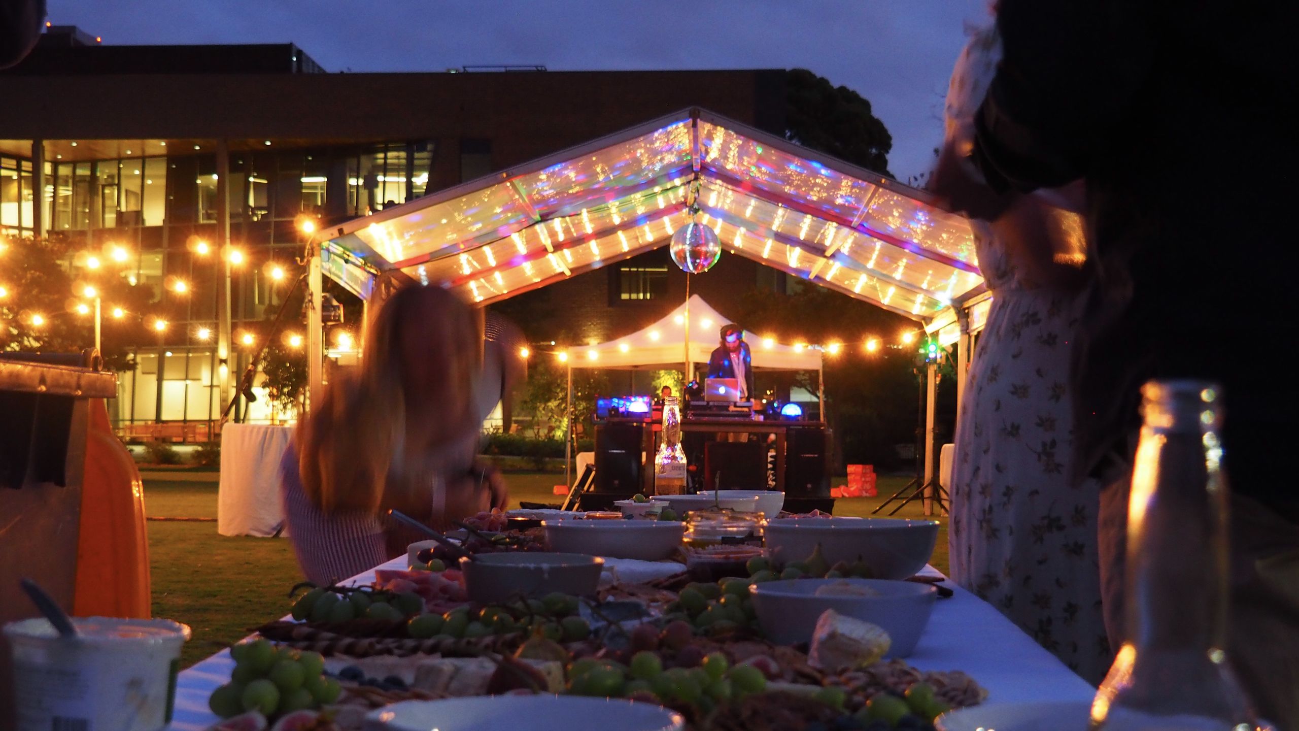 Trinity College, party near Gateway Building, 2020
